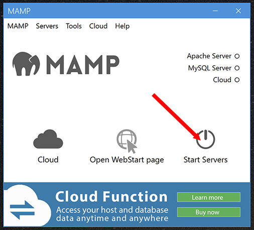 MAMP - Start Servers