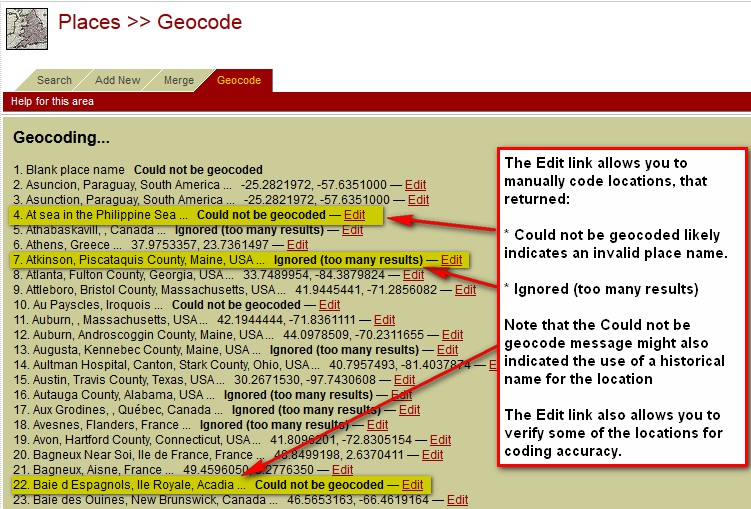 Geocode Results